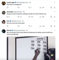 Social media users bashed Gomez for posting about permanently deleting her social media account: Reactions explored. (Image via Twitter)
